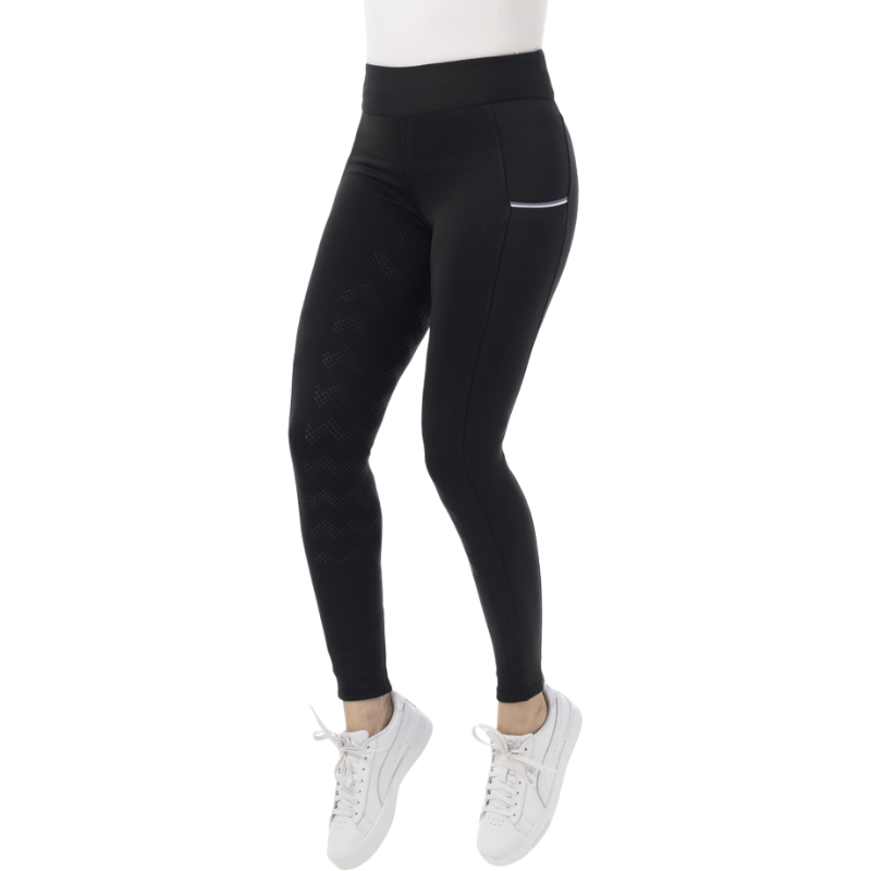 Riding World - Legging d'équitation enfant agadir noir | - Ohlala