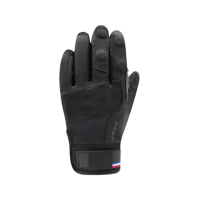 Racer - Gants d'équitation amovible Dévotion noir