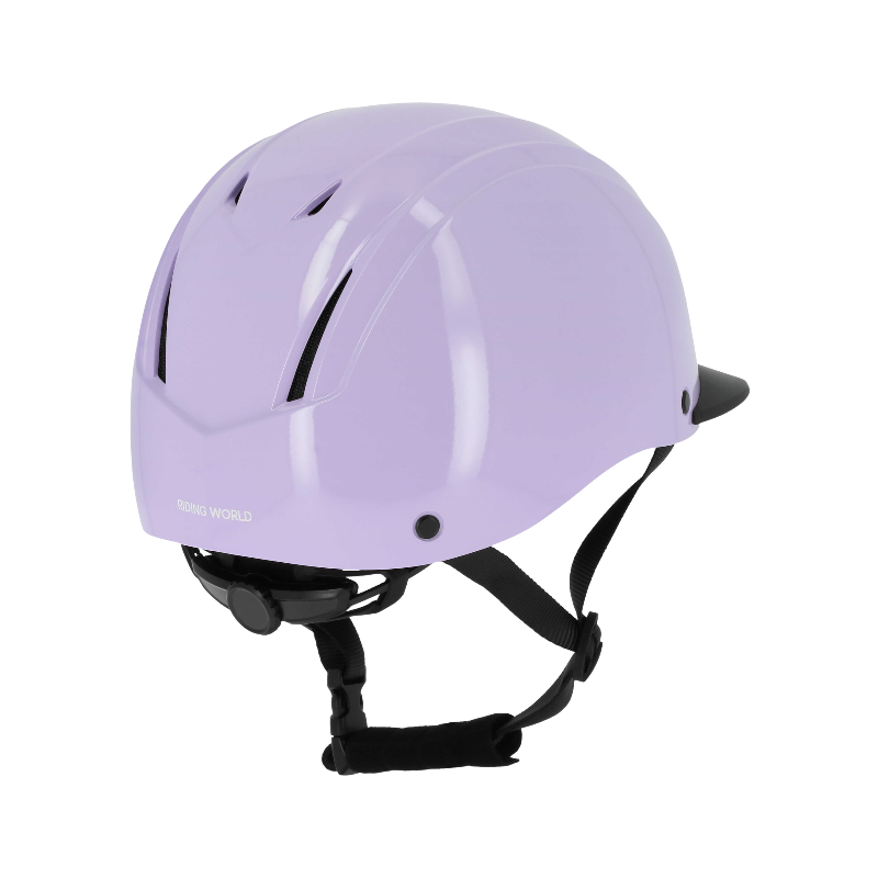 Riding World - Casque d'équitation Topy lilas brillant