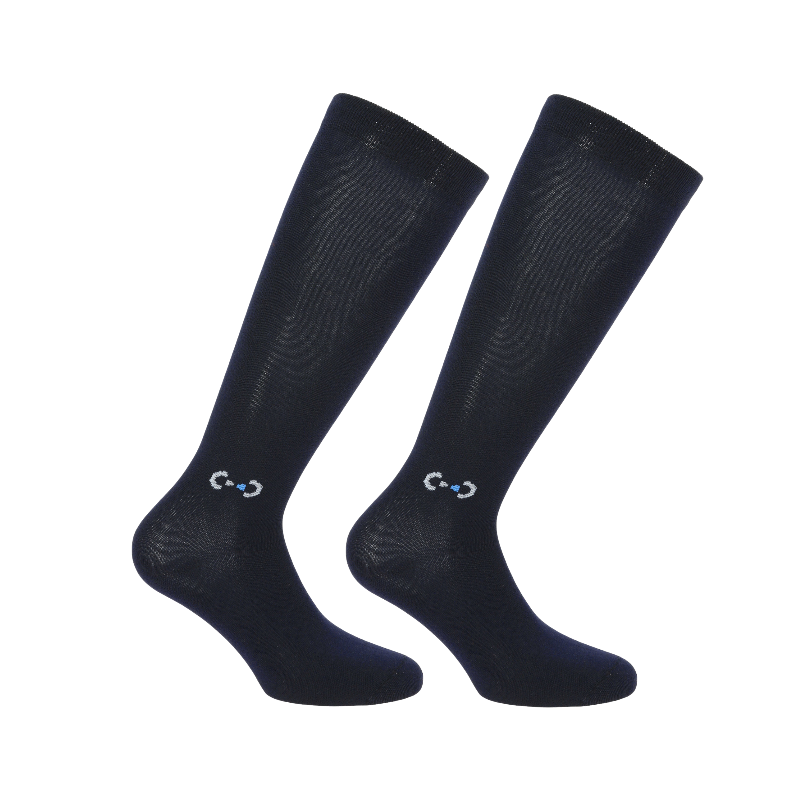 Riding World - Chaussettes d'équitation Jody marine (x3)
