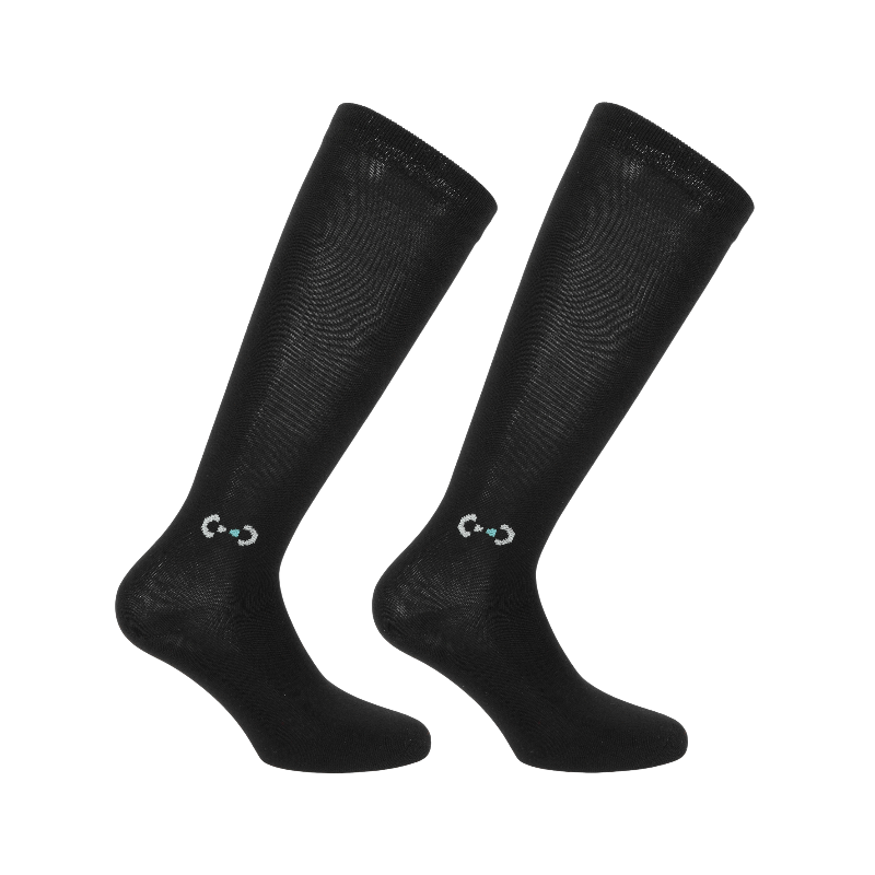 Riding World - Chaussettes d'équitation Jody noir (x3)