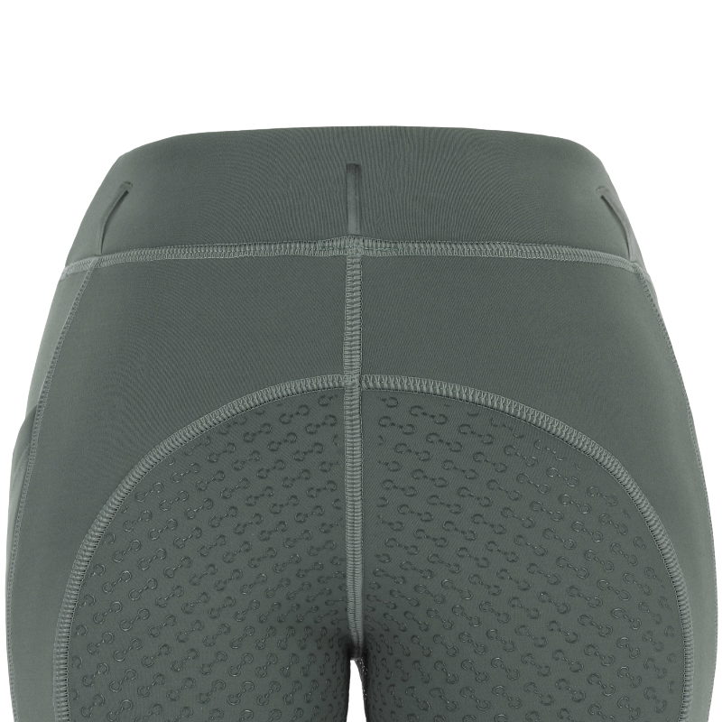 Riding World - Legging d'équitation polaire femme Volga gris/ vert