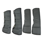 Riding World - Lage transportbeenbeschermers zwart x4 | - Ohlala