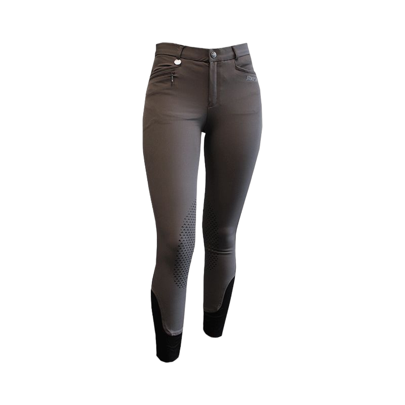 Jump'In - Pantalon d'équitation enfant unisexe Sacha taupe | - Ohlala