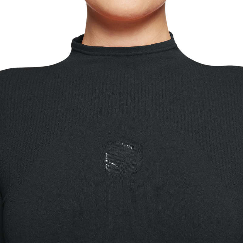 Samshield - Baselayer manches longues femme Alicia Turtle Neck noir