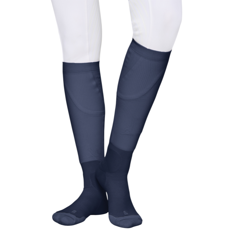 Samshield - Chaussettes d'équitation Balzane Crystal Blazon marine