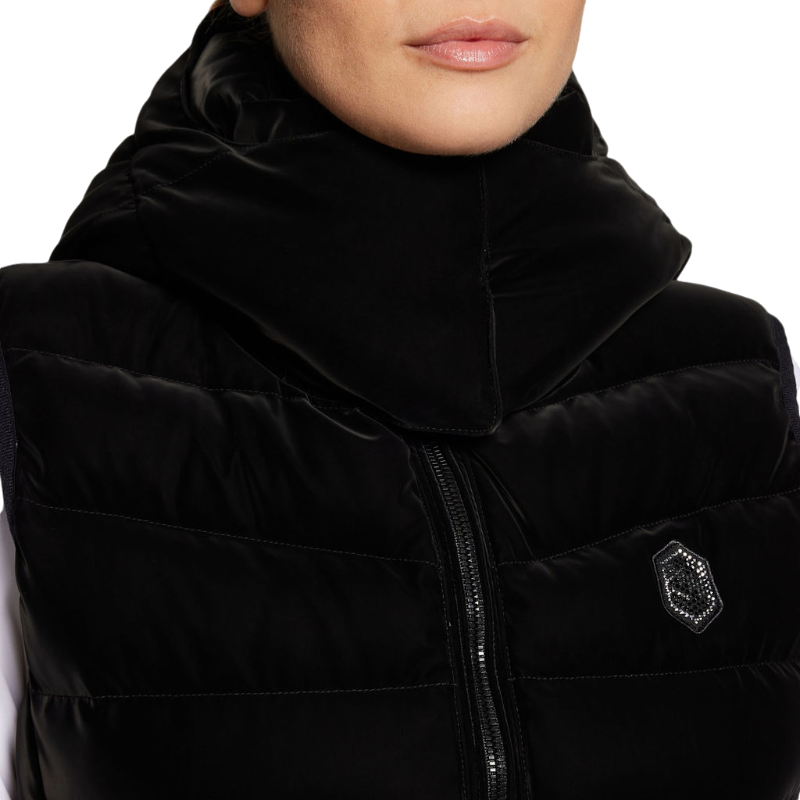 Doudoune sans manches femme Chamvelour noir velour Samshield OHLALA