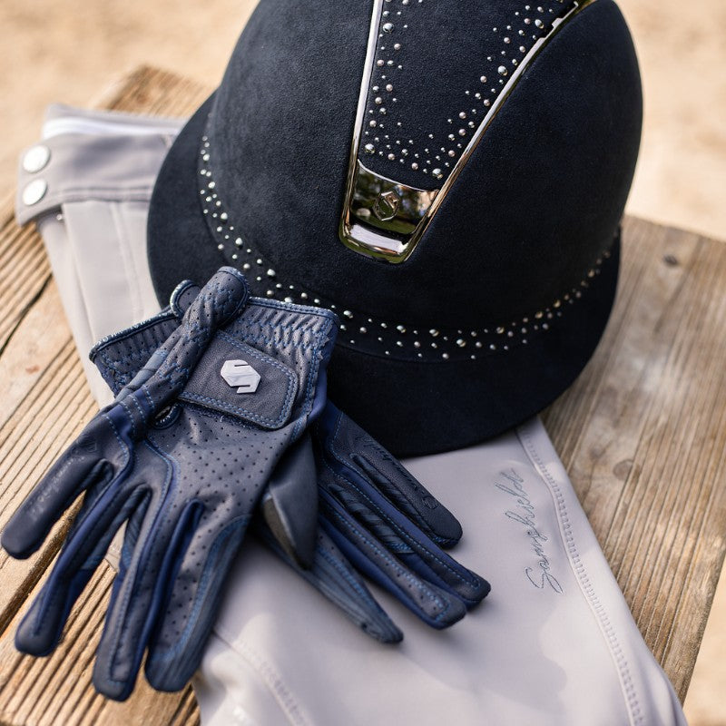Samshield - Gants V-Skin blazon marine/ noir chrome | - Ohlala