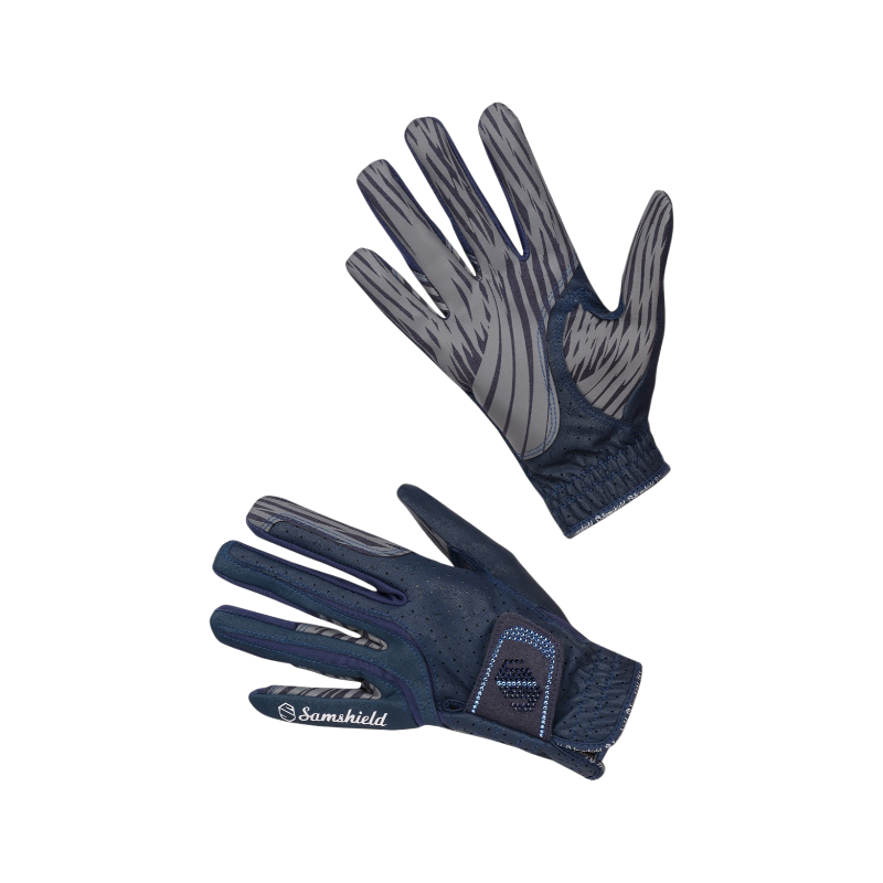 Samshield - Gants d'équitation V-Skin Swarovski bleu