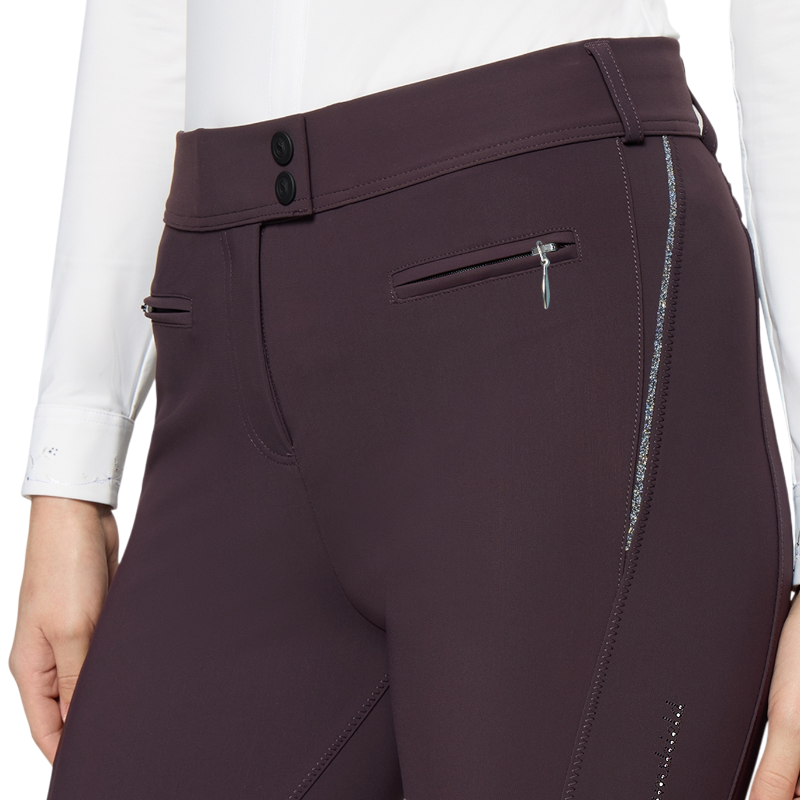 Samshield - Pantalon d'équitation femme Omega black cherry