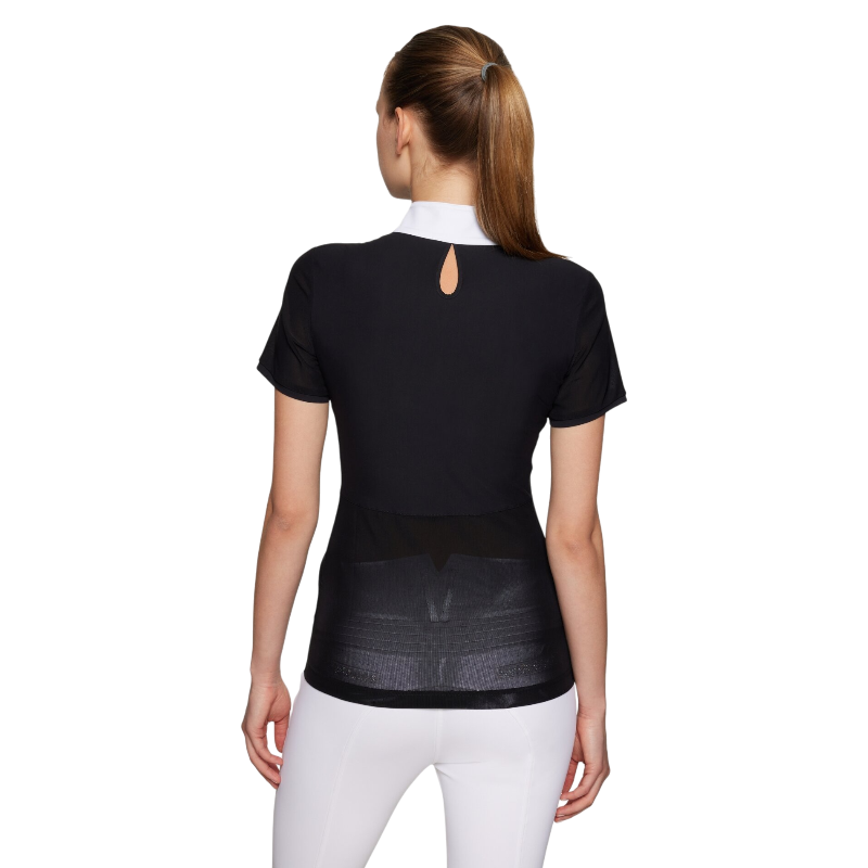 Samshield - Polo de concours manches courtes femme Roxy Premium noir mesh
