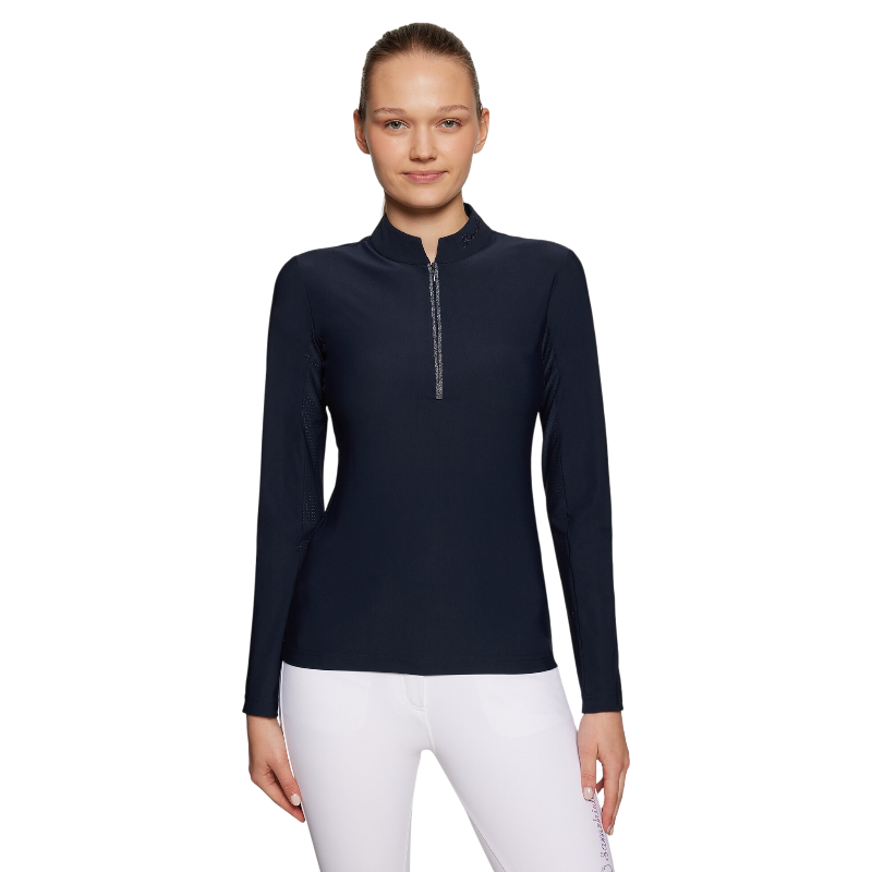 Samshield - T-shirt technique manches longues femme Brunella marine