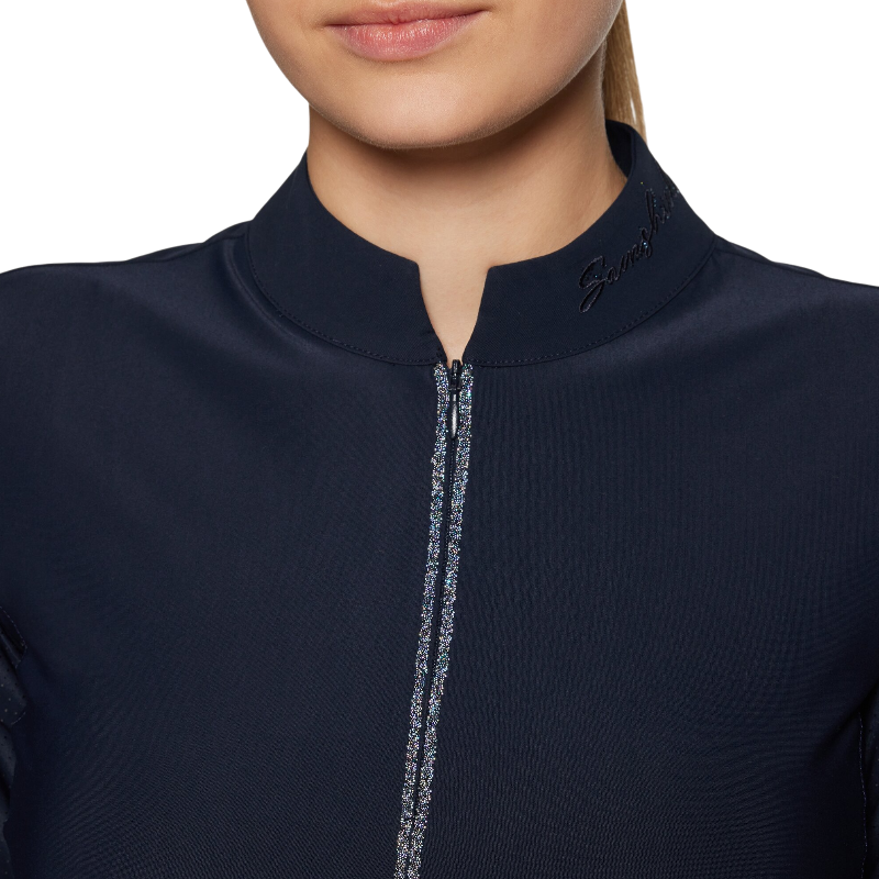 Samshield - T-shirt technique manches longues femme Brunella marine