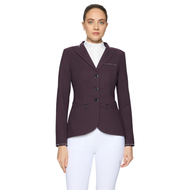 Samshield - Veste de concours femme Victorine Crystal Fabric black cherry