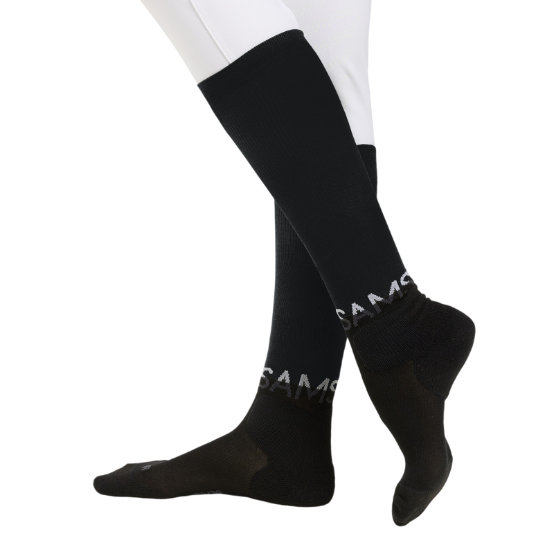 Samshield - Chaussettes d'équitation Balzane Sport Coolmax noir