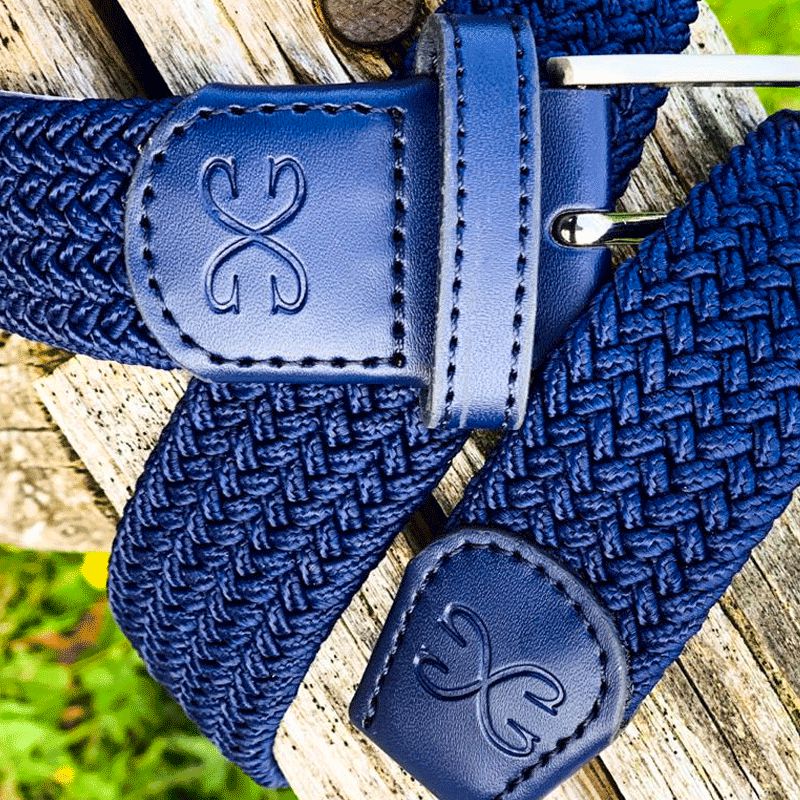 Sabbia Bianca - Ceinture Stretch mixte marine | - Ohlala