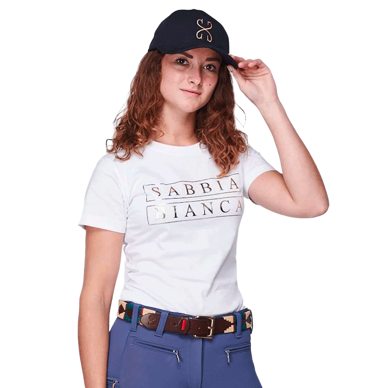 Sabbia Bianca - T-shirt manches courtes femme Diane blanc