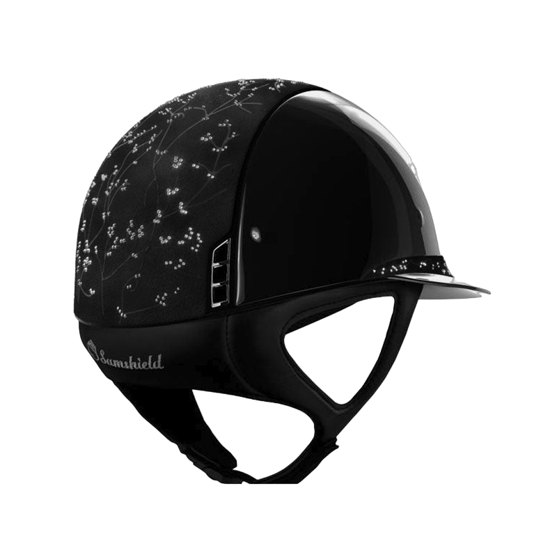 Samshield - Casque Miss Shadowglossy crystal leaf noir (avec mousse) | - Ohlala