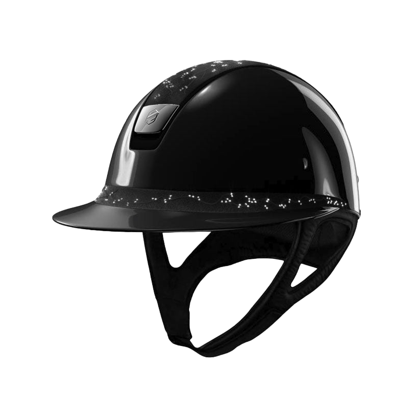 Samshield - Casque Miss Shadowglossy crystal leaf noir (avec mousse)