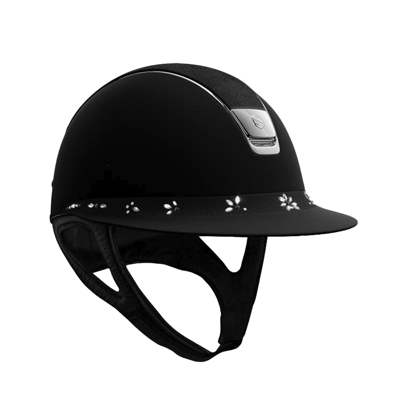 Samshield - Casque Miss Shadowmatt alcantara pearl drop chrome noir (avec mousse) | - Ohlala