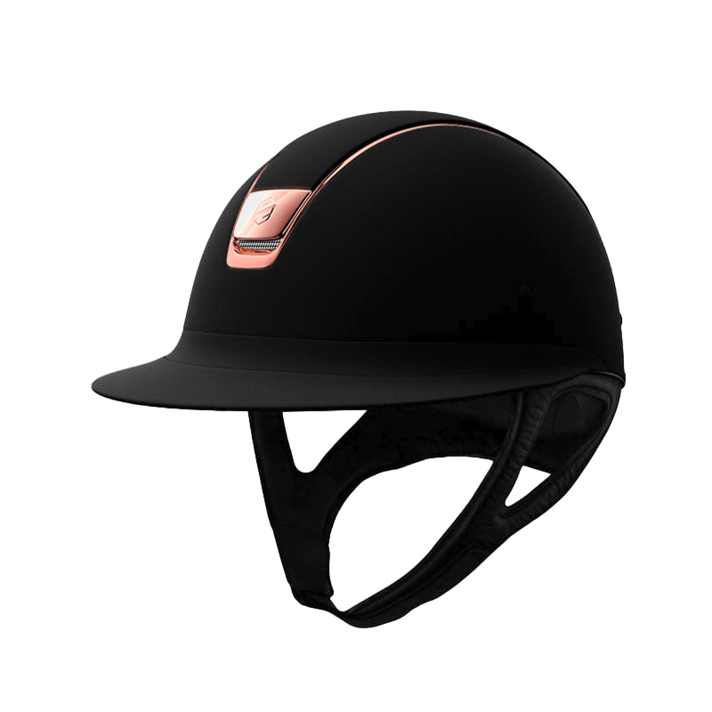 Samshield - Casque Miss Shadowmatt noir chrome pink gold (avec mousse)