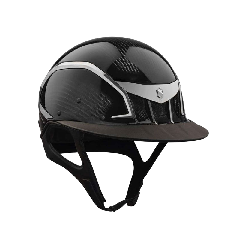 Samshield - Casque XJ Miss carbone chrome noir (avec mousse) | - Ohlala