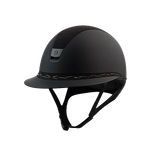 Samshield - Casque d'équitation Miss Shield  2.0 Shadowmatt noir  Alcantara Flower Swaroski noir | - Ohlala