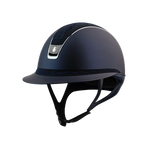 Samshield - Casque d'équitation Miss Shield 2.0 Shadowmatt  bleu Flower Embroidery | - Ohlala