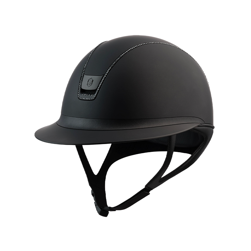 Samshield - Casque d'équitation Miss Shield 2.0 Shadowmatt  noir 300 Swaroski