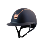 Samshield - Casque d'équitation Miss Shield 2.0 Shadowmatt bleu et rose gold | - Ohlala
