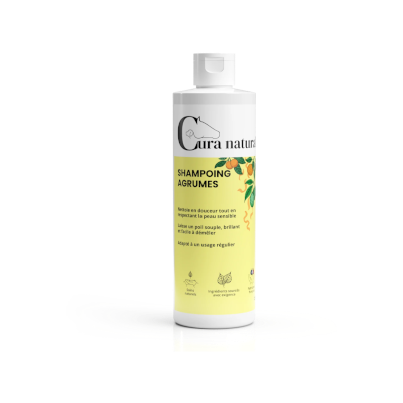 Cura Naturale - Shampoing pour chevaux agrumes