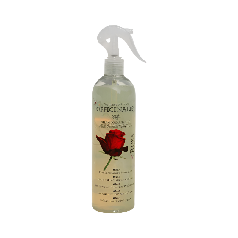 Officinalis - Shampoing sec chevaux bais et alezans rose