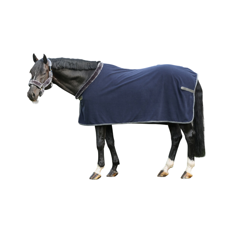 Bucas - Couverture polaire Show-line 400 marine/ gris 400g