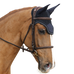Bucas - Bonnet pour chevaux Show-line noir/ gris