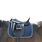 Bucas - Tapis de dressage Show-line marine/ gris