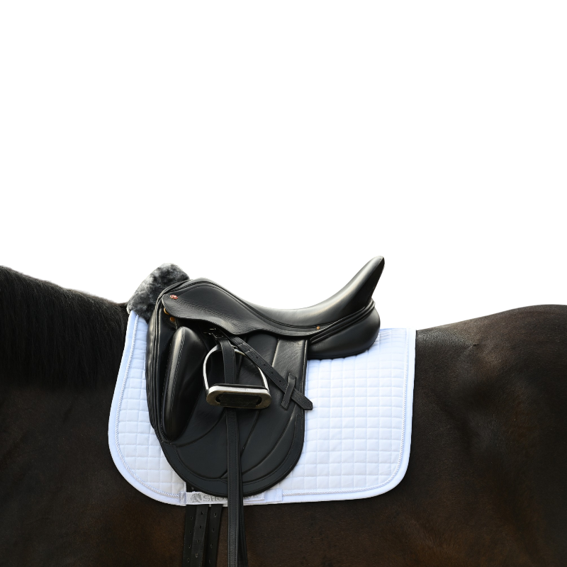 Bucas - Tapis de dressage Show-line blanc/ blanc