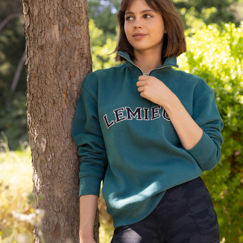 LeMieux - Sweat à col zippé femme Kelsie jungle | - Ohlala