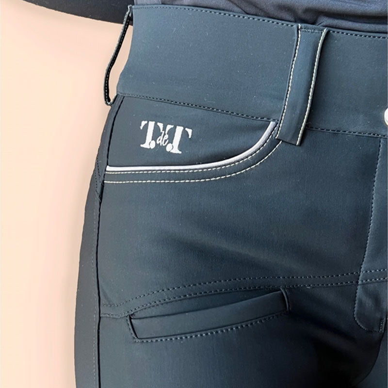 TdeT - Pantalon d'équitation femme Ultime grip marine | - Ohlala