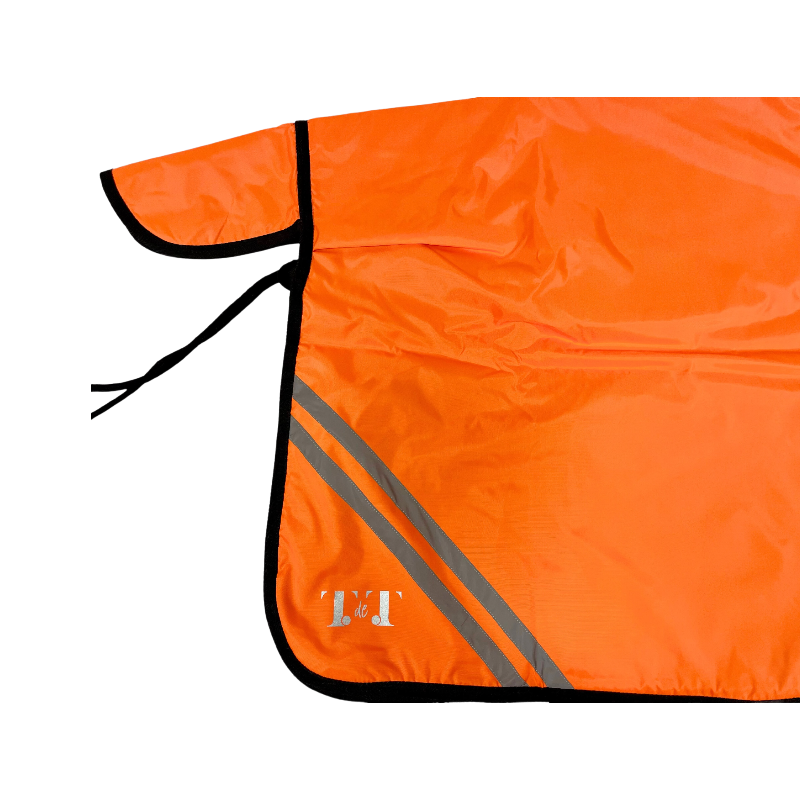 TdeT - Couvre-reins réfléchissant doublé polaire orange 0g
