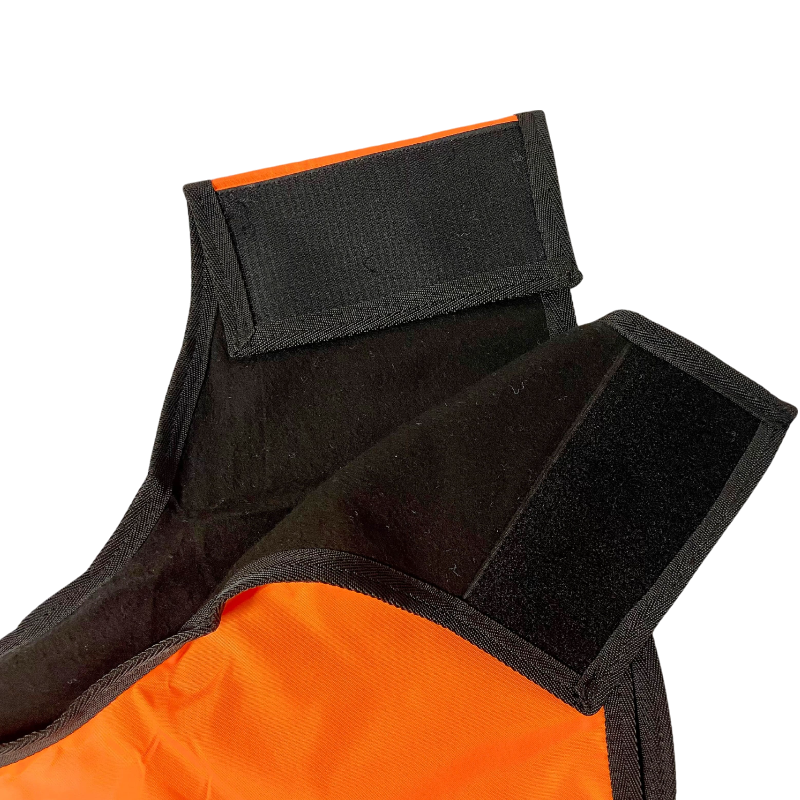 TdeT - Couvre-reins réfléchissant doublé polaire orange 0g