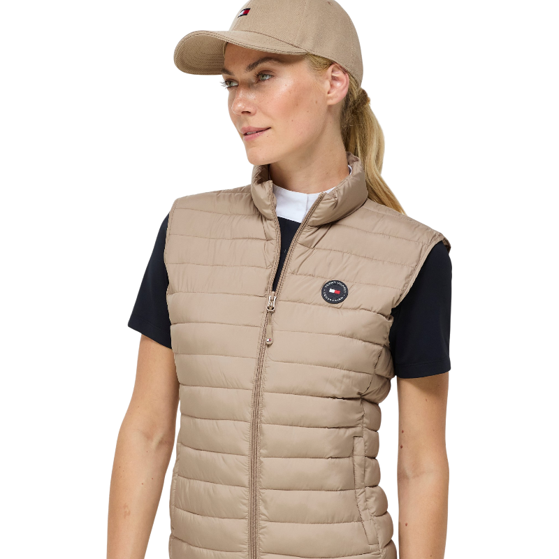Tommy Equestrian - Mouwloos gewatteerd gilet dames Serano beige