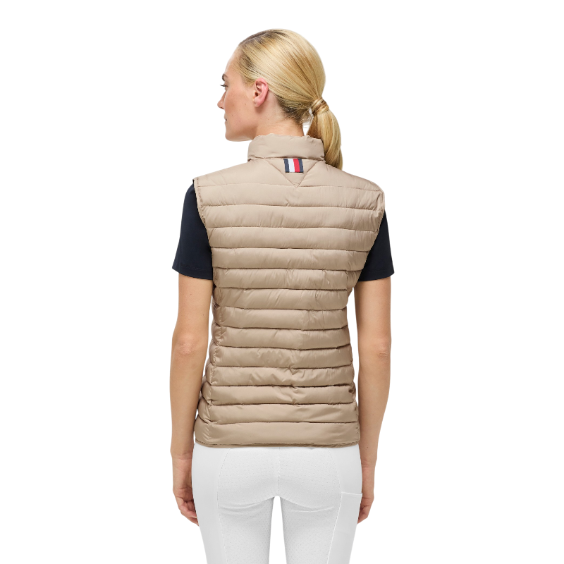 Tommy Equestrian - Mouwloos gewatteerd gilet dames Serano beige