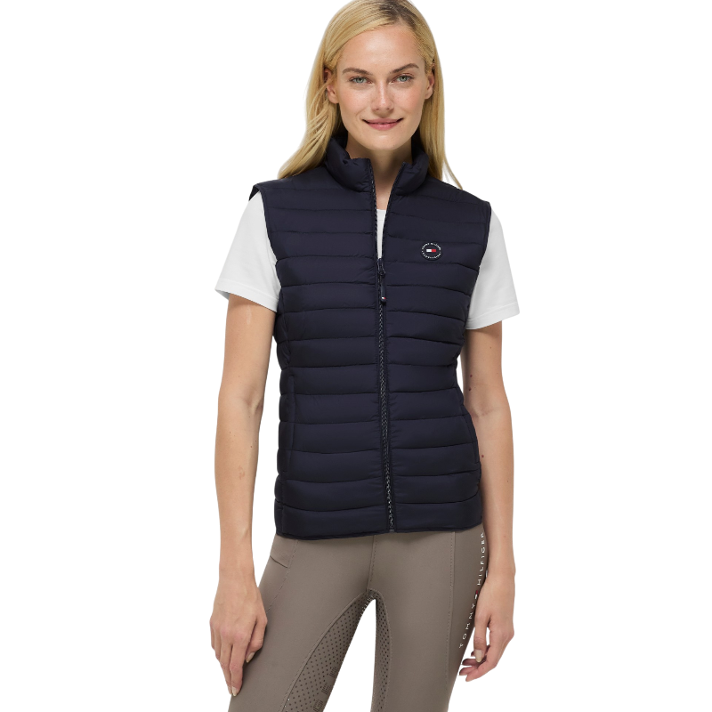 Tommy Equestrian - Mouwloos gewatteerd damesvest Serano desert sky