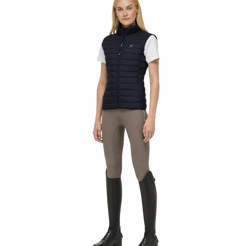 Tommy Equestrian - Mouwloos gewatteerd damesvest Serano desert sky