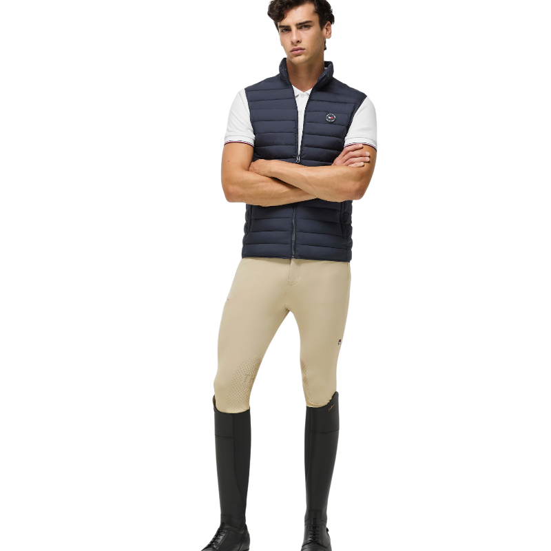 Tommy Hilfiger Equestrian - Mouwloos gewatteerd jack heren Montero desert sky