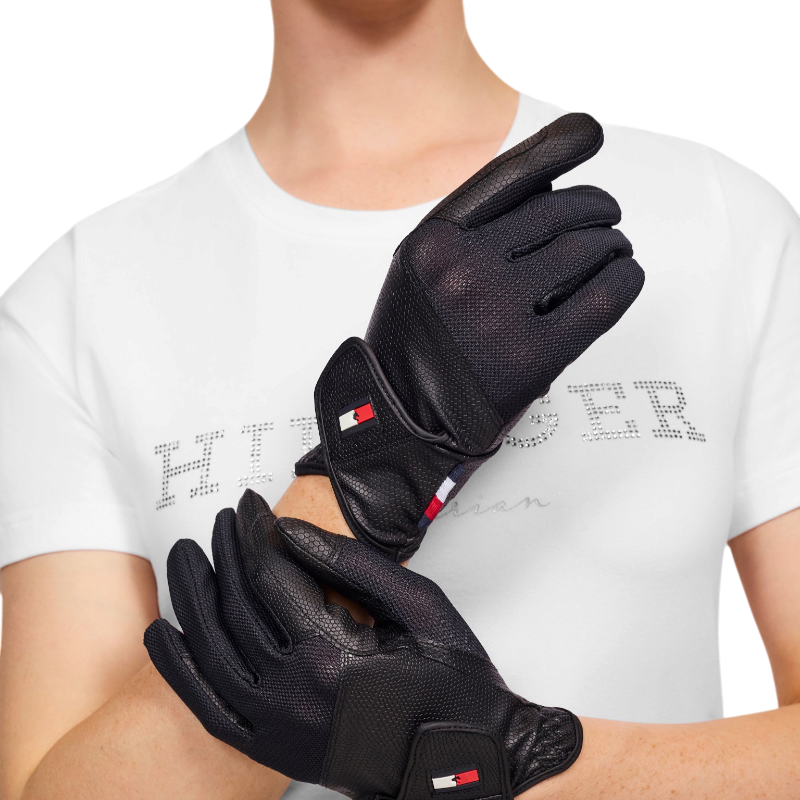 Tommy Hilfiger Equestrian - Gants d'équitation Duke noir