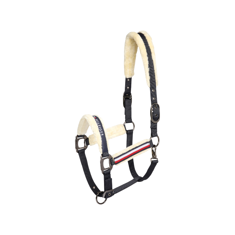 Tommy Hilfiger Equestrian - Halster met synthetisch schaapsvacht Kennedy desert sky