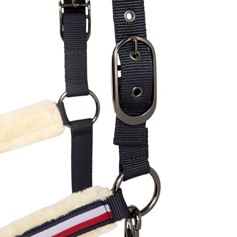 Tommy Hilfiger Equestrian - Halster met synthetisch schaapsvacht Kennedy desert sky