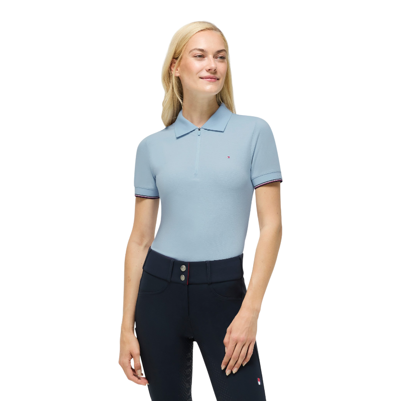 Tommy Equestrian - Rijpolo korte mouwen dames Anaheim sweet blue