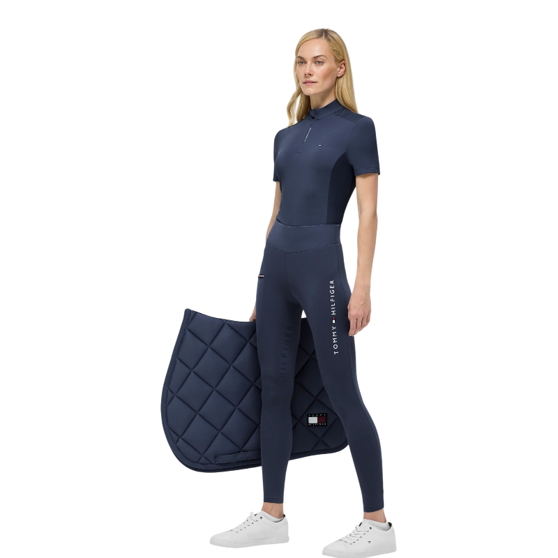 Tommy Hilfiger Equestrian - Rijpolo korte mouw dames Palma desert sky